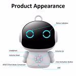 EduBot Nova smart AI learning robot for kids with voice interaction and WiFi early education features